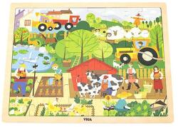 Viga Toys Gyermek fa puzzle Viga Farm 48 db