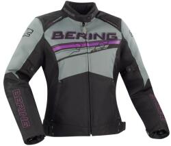 BERING Lady Bario Motoros Textildzseki, Fekete-szürke-rózsaszín