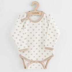 NEW BABY Baba body New Baby Classic II csillagokkal bézs - lubeka