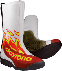 DAYTONA Speed Master Gp Ii Motoros Csizma, Fehér-piros-lángnyelves