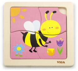 Viga Toys Fa képes kirakó puzzle Viga 4 db méhecske