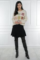 RohBoutique Fusta scurta tricotata cu croiala in linie A, neagra Roh FR551