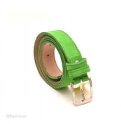Cleja Curea piele naturala intoarsa Verde (latime 3.2 cm) - Made in Romania CD41
