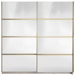 Spectral Mobila Gold Dulap 2000 Crem cu usi cu oglinda + 2 Comode Garderoba
