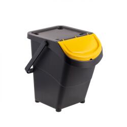 Casa Plastor Cos gunoi stivuibil cu maner, 40 litri, corp negru (G3-4000-N) Cos de gunoi
