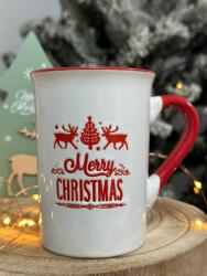  Karácsonyi bögre Merry Christmas piros 330ml
