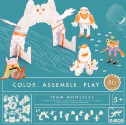 DJECO Csináld magad - Szörnykommandó 3D-ben - Team monsters (8006)