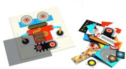 DJECO Robotok mozgó optika puzzle 58 db-os