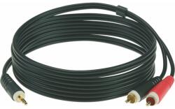 KLOTZ Y inzert kábel 2 x RCA - 3, 5 mm TRS Jack