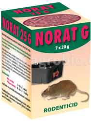 AGROBIO NORAT Granulátum egerek és patkányok írtására, 140 g 008067 (008067)