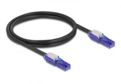 Delock RJ45 hálózati kábel Cat. 6 UTP 180 -os hajlítással apák fekete színű 1 m (80926)