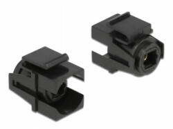 Delock Keystone modul, TOSLINK-csatlakozóhüvely > TOSLINK-csatlakozóhüvely fekete (86868) - aqua