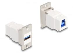 Delock Panel tartó Keystone modul USB 5 Gbps A-típusú USB anya - B-típusú USB anya kúpos (67164) (67164) - aqua