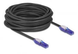 Delock RJ45 hálózati kábel Cat. 6 UTP 180 -os hajlítással apák fekete színű 10 m (80931)