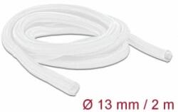 Delock Fonott kábelharisnya önzáródó 2 m x 13 mm fehér (20698) - aqua