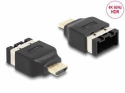Delock HDMI autóipari adapter HDMI-E anya HDMI-A dugóhoz, 4K 60 Hz (65963) (65963) - aqua