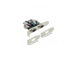 BlackBird PCI-E Bővítőkártya 2x Soros RS-232 port (low profile) (BH1289)