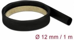 Delock Fekete zsugorcső 1 m x 12 mm (18975) (18975)