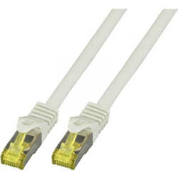 EFB Elektronik RJ45 Hálózat Csatlakozókábel CAT 6a S/FTP 2.00 m Szürke Lángálló, Halogénmentes, Védővel, Aranyozatt érintkező EFB Elektronik
