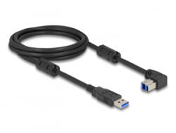 Delock USB 5 Gbps kábel A-típusú apa - B-típusú apa 90 lefelé néző csatlakozóapaval 2 m (81113)