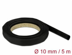 Delock Fekete zsugorcső 5 m x 10 mm (18938) (18938)