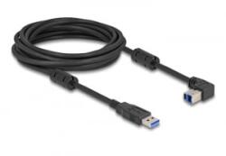 Delock USB 5 Gbps kábel A-típusú apa - B-típusú apa 90 felfelé néző csatlakozóapaval 5 m (81107) (81107) - aqua