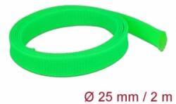 Delock Fonott kábelharisnya nyújtható 2 m x 25 mm zöld (20749) (20749)
