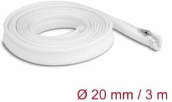 Delock Befont karmantyú zipzáras szorítóval hőállóság egészen 3 m x 20 mm-es fehér (20833) (20833)