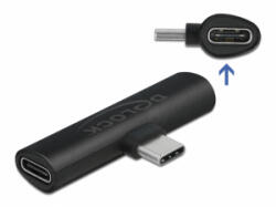 Delock Fekete adapter USB Type-C - 2 db. USB Type-C PD (64114) (64114)