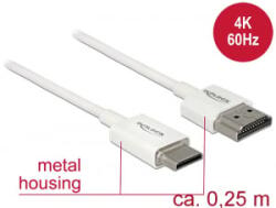 Delock Kábel Nagysebességű HDMI Ethernettel - HDMI-A-csatlakozódugó > HDMI Mini-C-csatlakozódugó, 3D (85140) - aqua