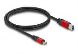 Delock USB 5 Gbps kábel USB Type-C apa - USB B-típusú apa 1 m piros fém (80612)