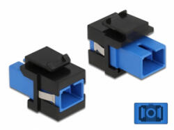 Delock Keystone modul SC Simplex aljzat - SC Simplex aljzat kék / fekete (86812) - aqua