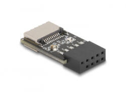 Delock USB 2.0 Adapter tűfejes anya külső E-típusú, A kulcs USB anya (67175)