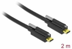 Delock SuperSpeed USB 10 Gbps (USB 3.2 Gen 2) kábel USB Type-C apa csatlakozó > USB Type-C apa csa (84138) (84138) - aqua