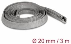Delock Befont karmantyú zipzáras szorítóval hőállóság egészen 3 m x 20 mm-es szürke (20836) (20836)