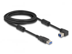 Delock USB 5 Gbps kábel A-típusú apa - B-típusú apa 90 felfelé néző csatlakozóapaval 3 m (81106) (81106) - aqua
