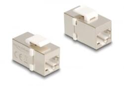 Delock Keystone modul, RJ45-aljzat - RJ45-aljzat, Cat. 6 FTP (90637) (90637) - aqua
