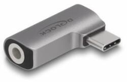 Delock Audio Adapter USB Type-C duga 3, 5 mm-es 4 tűs sztereó csatlakozóaljzattal (64192) - aqua