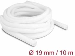 Delock Fonott kábelharisnya önzáródó 10 m x 19 mm fehér (20815) (20815)