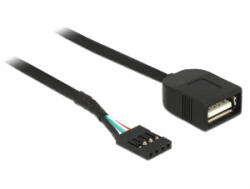 Delock USB kábel tűfejes anya > USB 2.0 A-típusú anya 40 cm (83825) (83825)