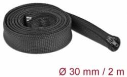 Delock Befont karmantyú zipzáras szorítóval 2 m x 30 mm-es fekete (19168) (19168)