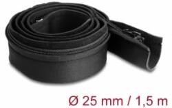 Delock Kábelbújtató neoprén hajlékony zipzárral 1, 5 m x 100 mm fekete színű (20913) (20913)