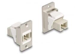 Delock Panel tartó Keystone modul optikai szál SC Simplex anya-anya kúpos (67168) (67168) - aqua