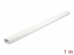Delock Kábelcsatorna fedéllel 26 x 13 mm - hossza 1 m fehér (20721) (20721)