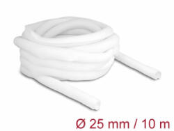 Delock Fonott kábelharisnya önzáródó 10 m x 25 mm fehér (20816) (20816)