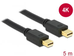 Delock Kábel Mini Displayport 1.2 dugó > Mini Displayport dugó 4K 5, 0 m (83477) (83477) - aqua