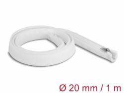 Delock Befont karmantyú zipzáras szorítóval hőállóság egészen 1 m x 20 mm-es fehér (20821) (20821)