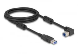 Delock USB 5 Gbps kábel A-típusú apa - B-típusú apa 90 felfelé néző csatlakozóapaval 2 m (81105) (81105) - aqua