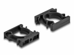 Delock Kábel borító tartó záróklippel 15, 8 mm 8 db. fekete (60483)