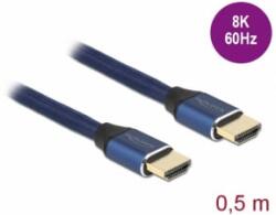 Delock Ultra nagy sebességű HDMI kábel 48 Gbps 8K 60 Hz kék 0, 5 m tanúsítvánnyal (85445) (85445) - aqua